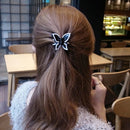 2 pcs Black Colour Butterfly Simple Design Hair Claw For Ladies Best Gifts
