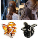 2 pcs Black Colour Butterfly Simple Design Hair Claw For Ladies Best Gifts