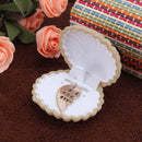 One Color Apricot Yellow Earrings Gift Box Shell Jewelry Case Storage Best Gifts