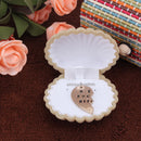 One Color Apricot Yellow Earrings Gift Box Shell Jewelry Case Storage Best Gifts