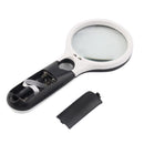Handheld Magnifying Glass Reading Magnifier Jewelry  With 3 LED Lights