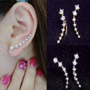 2pcs Seven Diamonds Starry Zircon Ear Studs Beidou Qixing Earrings Pretty