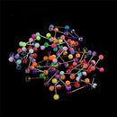 30pcs Cool Wholesale Body Jewelry Barbell Tongue Piercing Bar Ring  teyp Hot