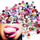 30pcs Cool Wholesale Body Jewelry Barbell Tongue Piercing Bar Ring  teyp Hot