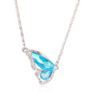 1 set Necklace earrings bracelet crystal butterfly three-piece jewelry Retro