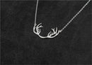 Deer Horn Short Clavicle Necklace Birthday Gifts Antler Women Pendant Jewelry