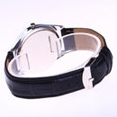 Womens Fashion Simple PU Leather Quartz Watch Ladies Bracelet Wrist Gifts