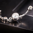 Navel Nail Belly Button Rings Barbell Piercing Body Jewelry Surgical Steel