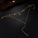 Boho Women Multi-layer Long Chain Pendant Crystal Choker Necklace Jewelry Gift