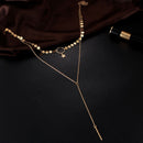 Boho Women Multi-layer Long Chain Pendant Crystal Choker Necklace Jewelry Gift