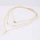 new Women Crystal Multi-Layer Choker Collar Pendant Chain Necklace Jewelry