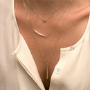 Fashion Charm Jewelry Multi-layer Chain Choker Statement Bib Pendant Necklace