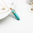 Women Fashion Hexagonal Pendant 2-Layer Choker Collar Chain Necklace Jewelry