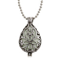 Glow In Dark Locket Hollow Glowing Blue Stone Luminous Choker Pendant Hot 1x