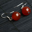 Women Crystal Red Round Drop Dangle Earrings Eardrop Charming Jewelry New