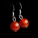 Women Crystal Red Round Drop Dangle Earrings Eardrop Charming Jewelry New