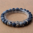 Lion Head and Crown Bracelets Couples Christmas Gift / Natural Stone / Men Women