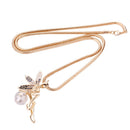 1 PC New Crystal Fairy Angel Wing Pendant Long Chain Necklace Durable
