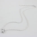 Elegant Lady Heart-shaped Pendant Chain Necklace Jewelry Two Color