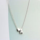 Elegant Lady Heart-shaped Pendant Chain Necklace Jewelry Two Color