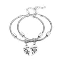 1x heart-shaped letter mother daughter bracelet (two bracelets) Temperament Hot