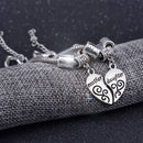 1x heart-shaped letter mother daughter bracelet (two bracelets) Temperament Hot