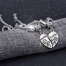 1 Set Fashion Wear Heart Shaped Mother Daughter Bracelets For Ladies