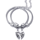 1x heart-shaped letter mother daughter bracelet (two bracelets) Temperament Hot