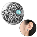 1 PC Stainless Steel Jewelry Piercing Button Round Earring Women Piercing