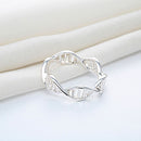 1x Simple Design Irregular Hollow Out Ring Retro Ring Nice For Ladies