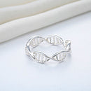 1x Simple Design Irregular Hollow Out Ring Retro Ring Nice For Ladies