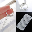 6 PCS New Plastic Transparent Spring Rings Size Adjustment Artifact Hot