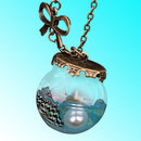 Women's Glass Necklace Wishing Drift Bottle Pendants Statement Jewelry