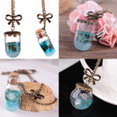 Women's Glass Necklace Wishing Drift Bottle Pendants Statement Jewelry