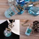 Women's Glass Necklace Wishing Drift Bottle Pendants Statement Jewelry