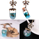 Women's Glass Necklace Wishing Drift Bottle Pendants Statement Jewelry