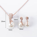 Jewelry-Set Necklace Earrings Golden-Plated Chains Pendant Women New Fashion
