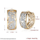 1 Pair Stainless Steel Tube Hoop Huggie Earrings Stud Ear Womens Hollow Jewelry