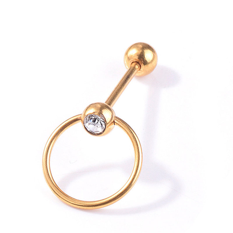 1 Set Piercing Jewelry Rings Tongue Stud Eyebrow Nose Hoop Bars Best Gifts