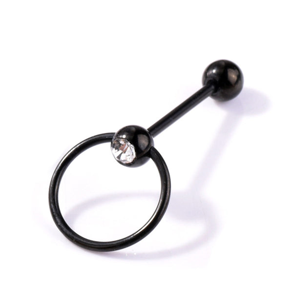 1 Set Piercing Jewelry Rings Tongue Stud Eyebrow Nose Hoop Bars Best Gifts