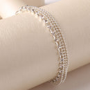 2 pcs Sexy Women's Birthday Simple Anklet Chain Multi-layer Jewelry Fashion New