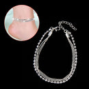 2 pcs Sexy Women's Birthday Simple Anklet Chain Multi-layer Jewelry Fashion New