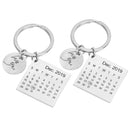 2pcs New Fully Personalized Calendar Keychain W/Highlighted Date to Friends