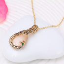 Fashion Accessory Earring Necklace Pendant Female Zircon Jewelry 1 Set