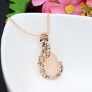 Fashion Accessory Earring Necklace Pendant Female Zircon Jewelry 1 Set