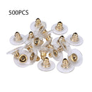 500 * Earring Backs Stoppers Disc Plug Ear Plug Stud Ear Post Nuts DIY Temperame