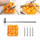 18pcs Watch Band Bracelet Link Repair Remover Hammer Punch Pins Strap Holder Kit
