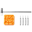 18pcs Watch Band Bracelet Link Repair Remover Hammer Punch Pins Strap Holder Kit