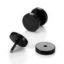 12 pcs European And American Hip Hop Jewelry Zircon Earrings Set Black