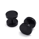 1 set Stud Earrings Unisex Black Color Stainless Steel Piercing Earring  Best